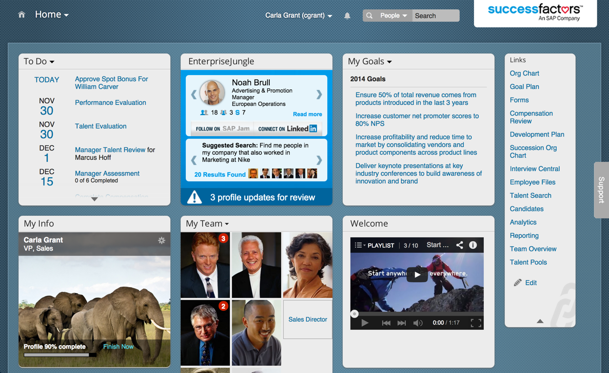 SAP Hana/SuccessFactors First﻿