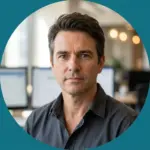 Professional man in office setting portrait