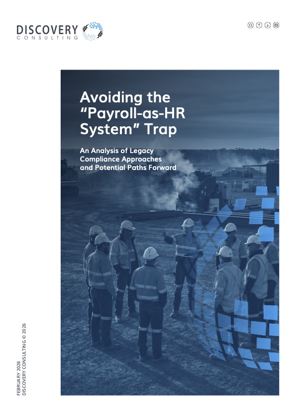 Report cover on avoiding Payroll-as-HR system trap